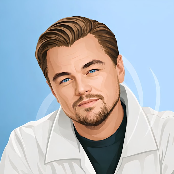 draw cartoon vector portrait from your photo