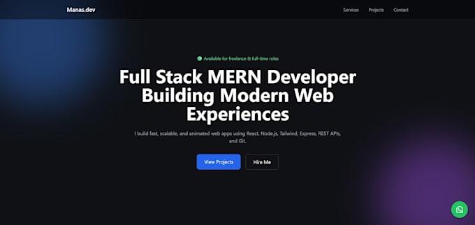 build a modern responsive portfolio website using react