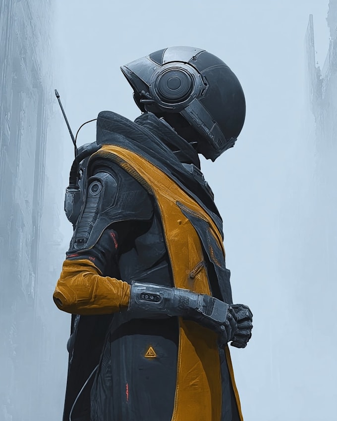 Draw sci fi character illustration or sci fi character art by ...
