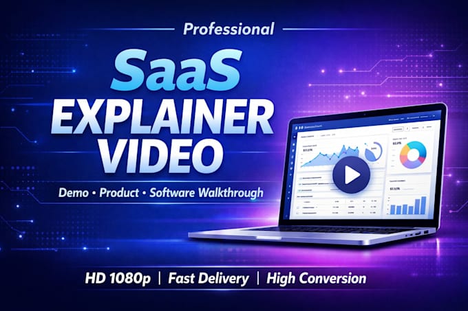 Crea un explainer saas ad alta conversione e demo del software