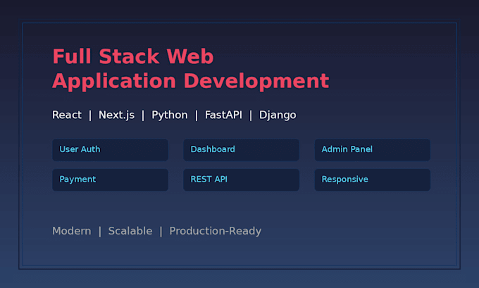 develop a full stack web application with react and python