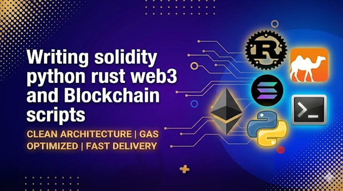 write code or script  solidity smart contract rust blockchain
