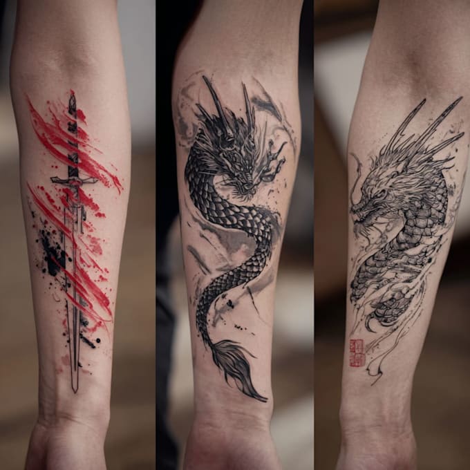 create the coolest anime or manga tattoo design