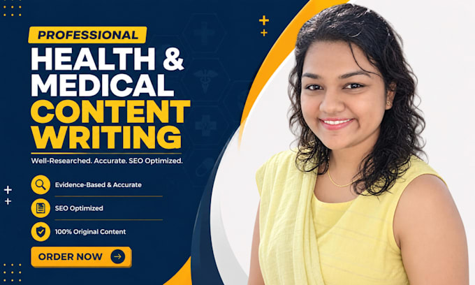 write seo health, medical and wellness articles for you