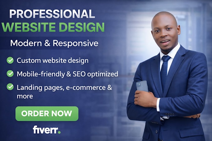 professional website design with modern, responsive layouts