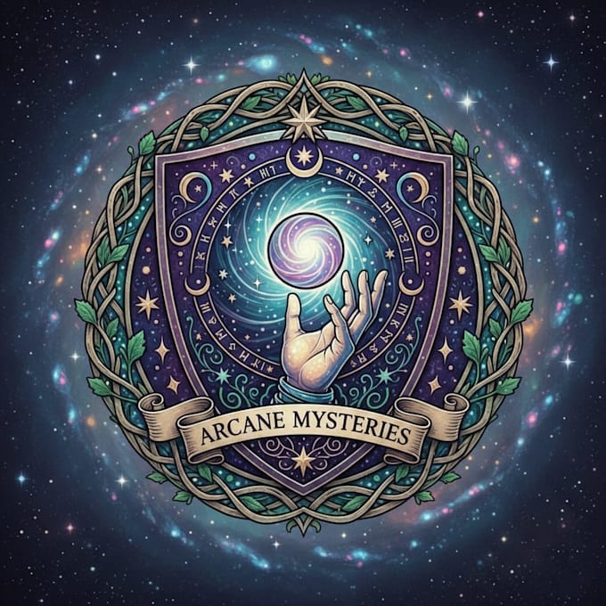 design a mystical and captivating magic logo for your brand