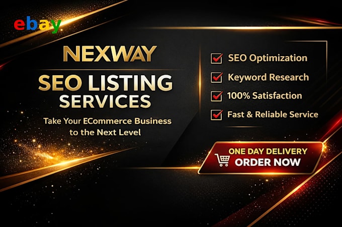 create SEO optimized ebay listing with HTML description and keyword research
