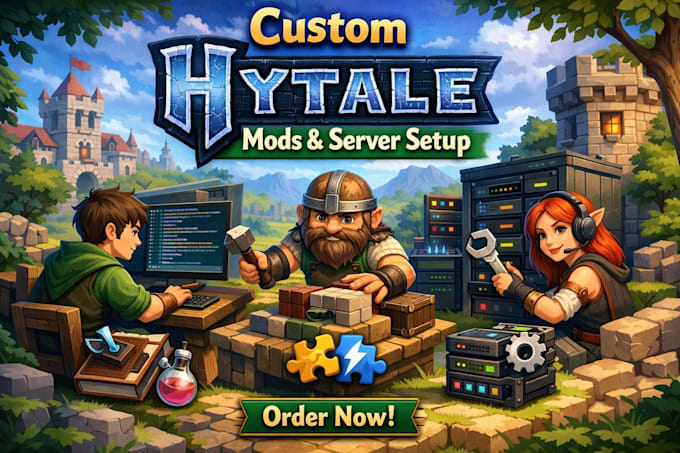 create optimized custom hytale mods plugins hytale server setup hytale scripting