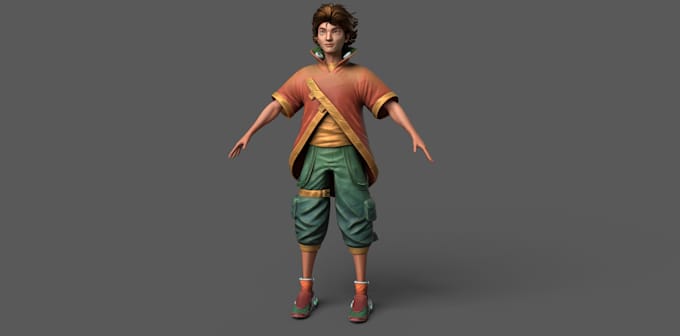 create a stylized game ready 3d character