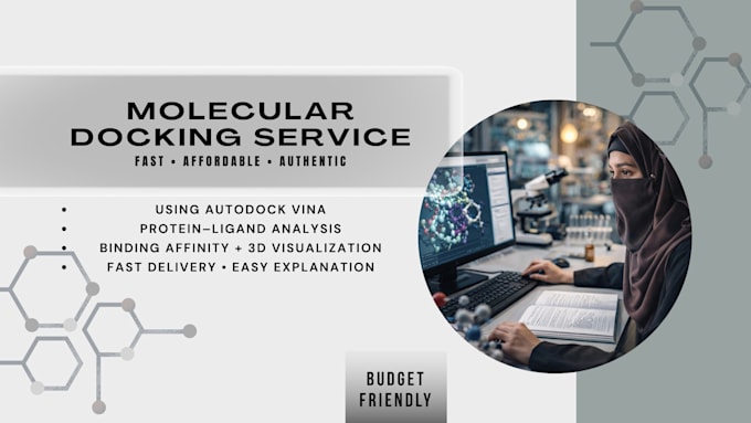 do professional molecular docking and protein ligand analysis