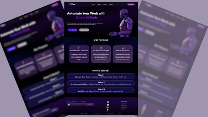 Design a modern saas landing page ui in figma by Sirajabbasii | Fiverr