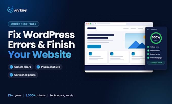 fix wordpress errors and complete your unfinished website