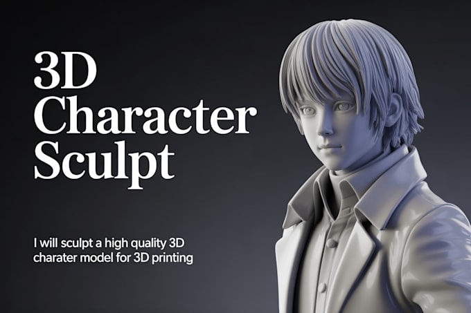 sculpt a high quality 3d character model for 3d printing