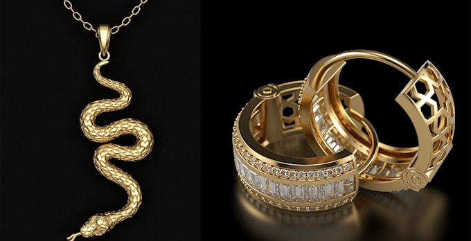 design stunning jewelry models for 3d printing and rendering