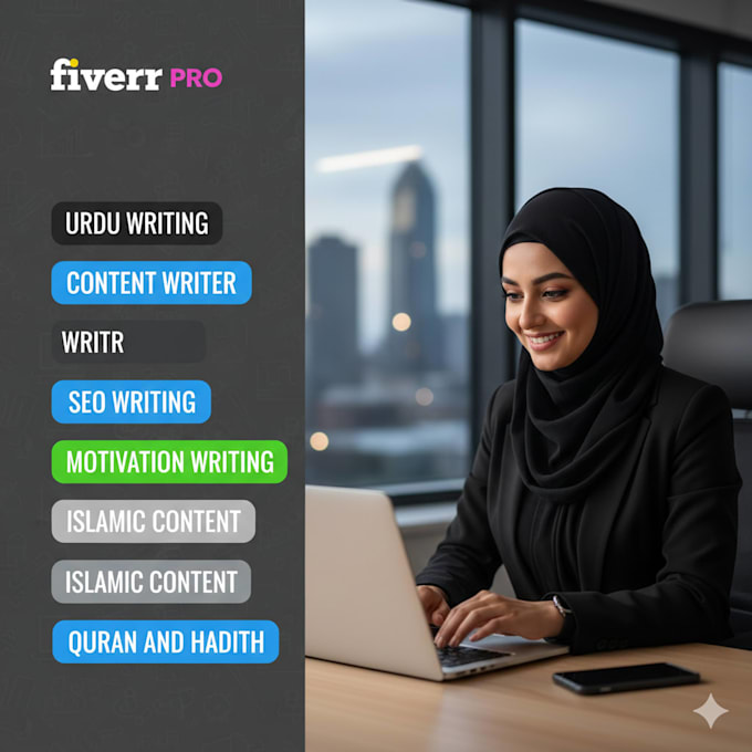 write professional urdu motivational and islamic content