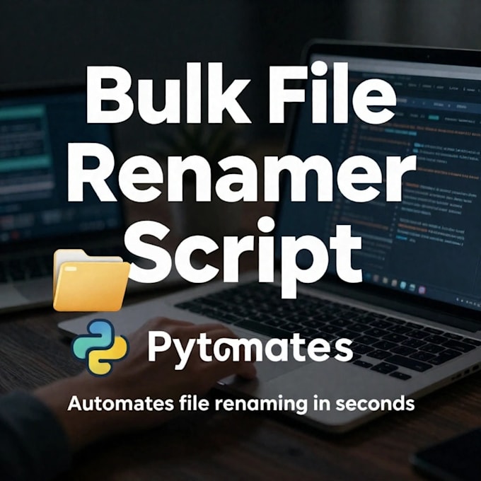 create a python script to rename your files in bulk