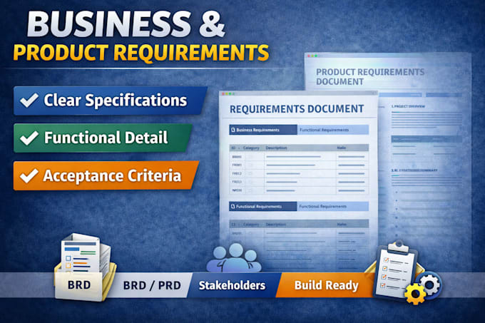 write professional business or product requirements