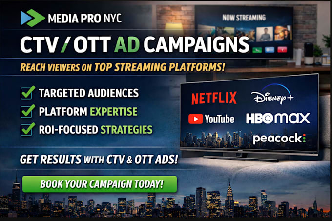 create and manage high converting ctv and ott ad campaigns
