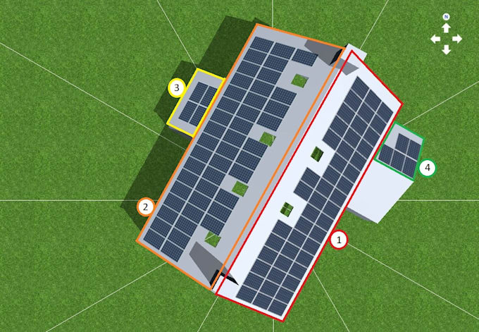 design 3d solar pv system and pv sol simulation report