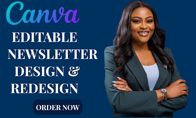 design canva newsletter, email newsletter template, editable newsletter