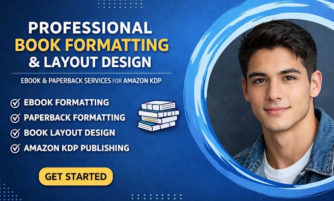 professional ebook paperback formatting with book layout design for amazon kdp