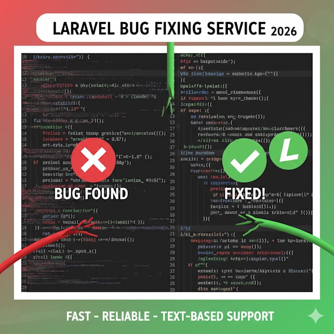 fix laravel bugs php errors and small website tasks