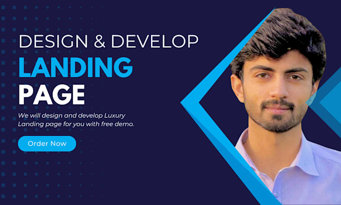 develop and design a landing page website