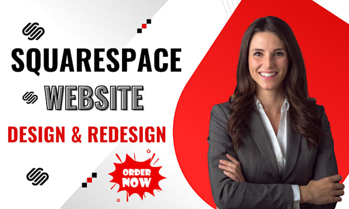 design redesign and update squarespace website landing page