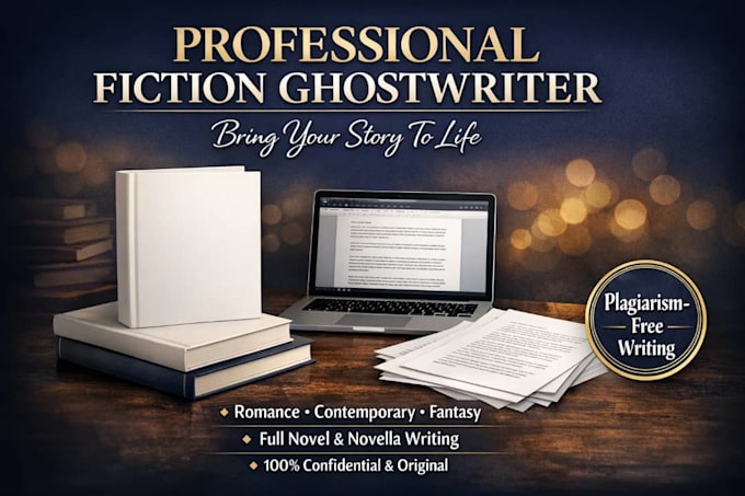 be fiction ghostwriter, romance ghost book writer, ebook writer