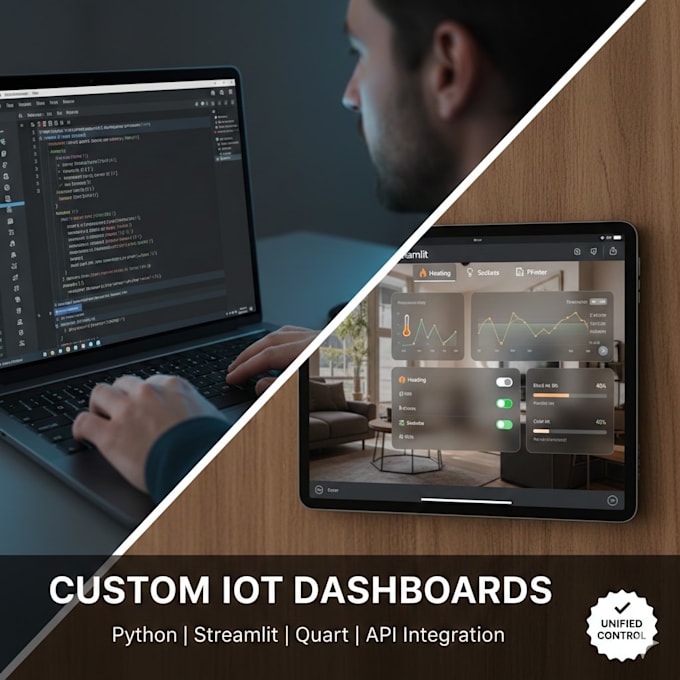 create user friendly UI dashboards to control your smart devices
