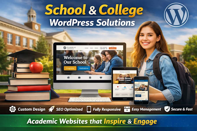 school, college, university, private tutor wodpress website