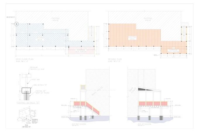 create deck, patio and pergola drawings or plans for permit