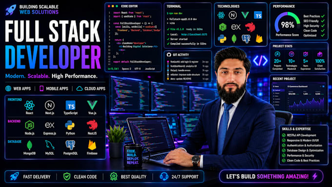develop scalable mern stack web applications and mobile apps