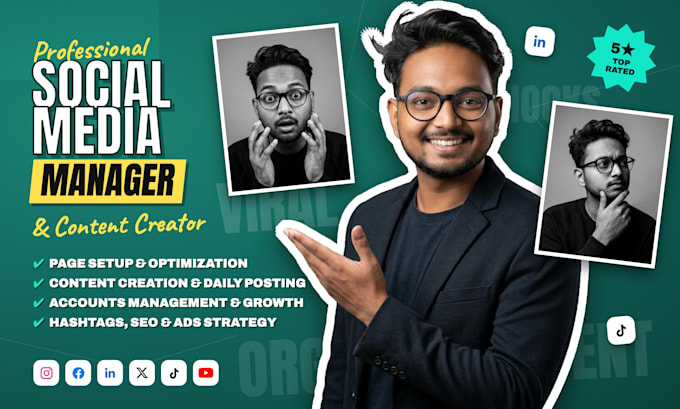 be your expert social media manager and content creator