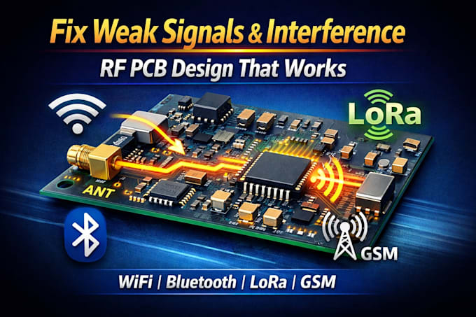 design rf pcb design with controlled impedance for wireless and antenna circuits