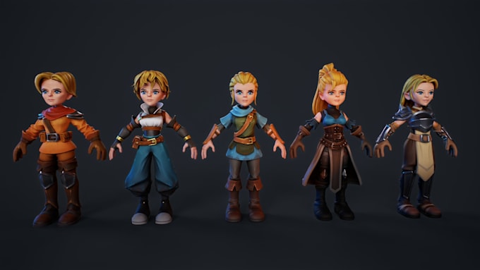 make gameready 3d character