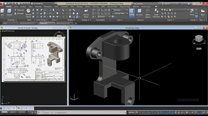 Design mechanical parts, 2d technical cad drawing, 3d modeling in ...