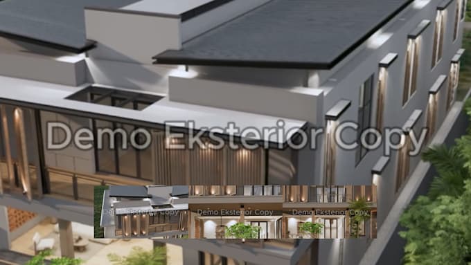 do render a animation from exterior or interior design