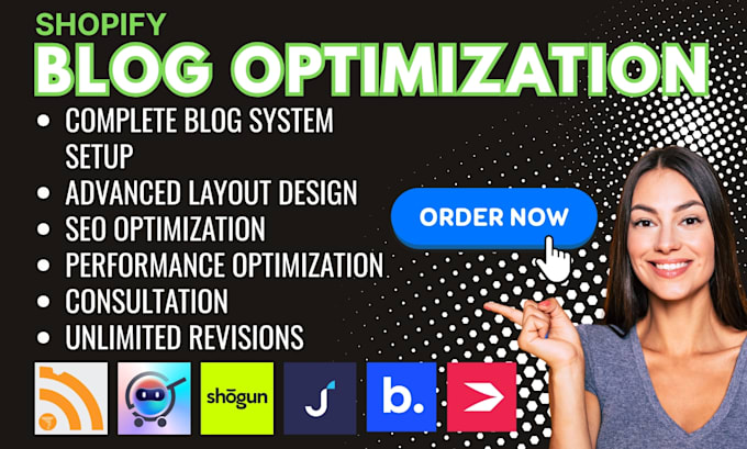 setup shopify blog system dropinblog shogun ecomposer zeno hypervisual optimizer