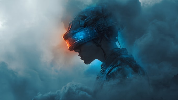 design stunning sci fi portrait art
