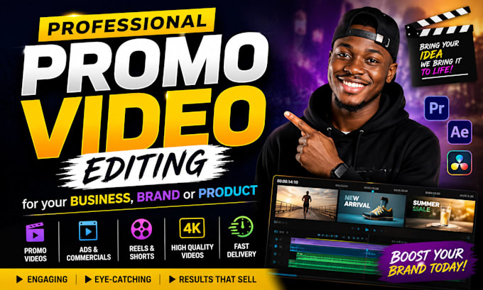 edit a professional promo video for your business brand or product