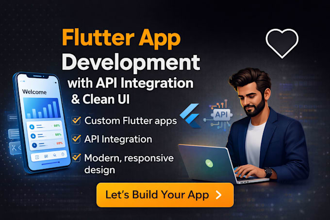build flutter app with API integration fast