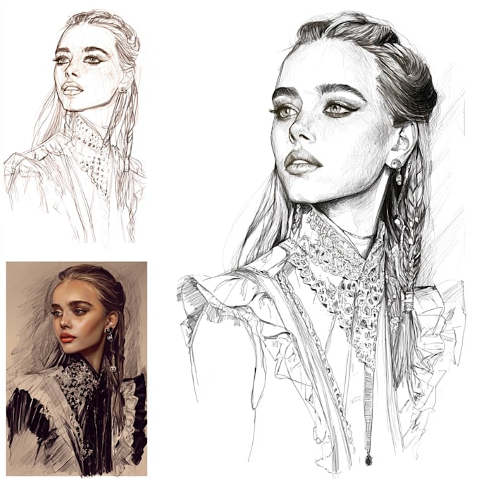 Draw your fashion illustrations, sketches, and portraits by Marenini ...