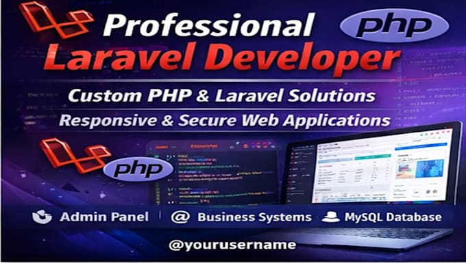 Design and develop a professional website using php laravel by ...