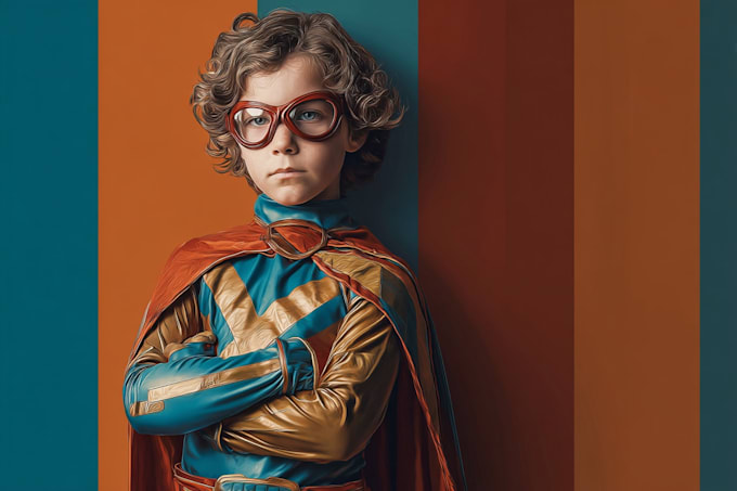 make a fabulous superhero character portrait for yourself