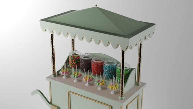 create 3d modeling and rendering for food and any products