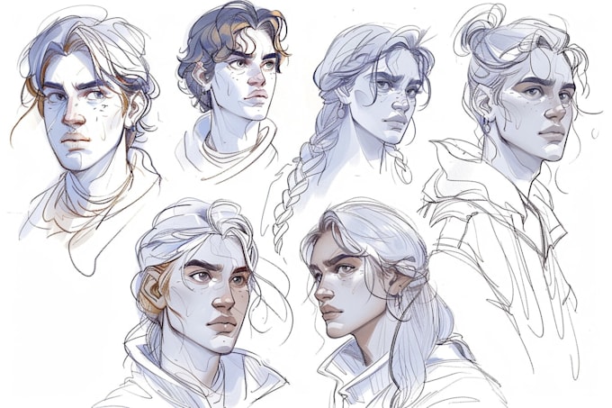sketch any character in any way