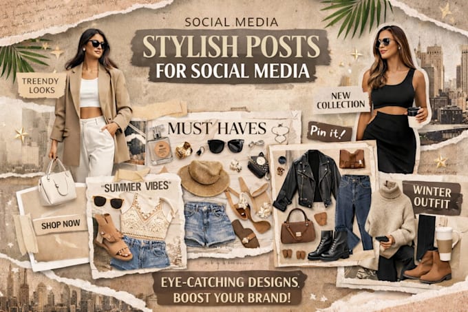 create professional social media posts and pinterest pins