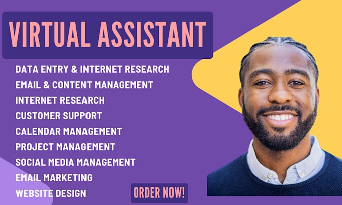 be executive personal virtual assistant for business, operations VA