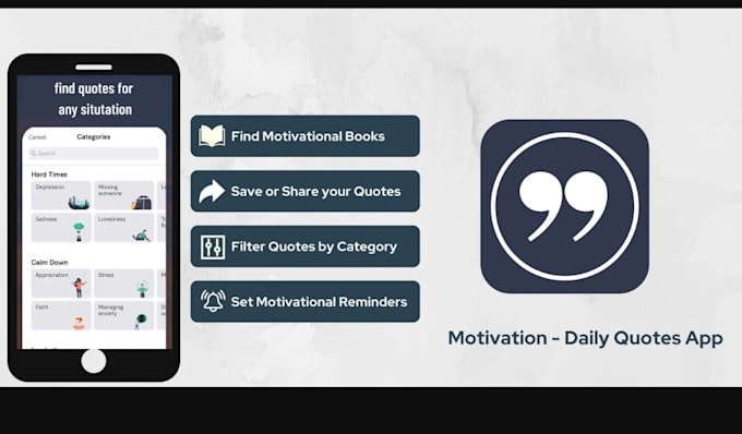 develop ai coaching app, motivation app, daily quote app, goal app